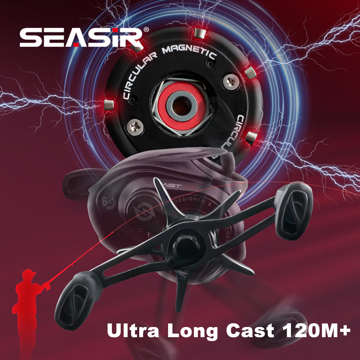 SEASIR CAST-X3 Baitcasting Ree - Abu Garcia Reel Max ulasan dan harga