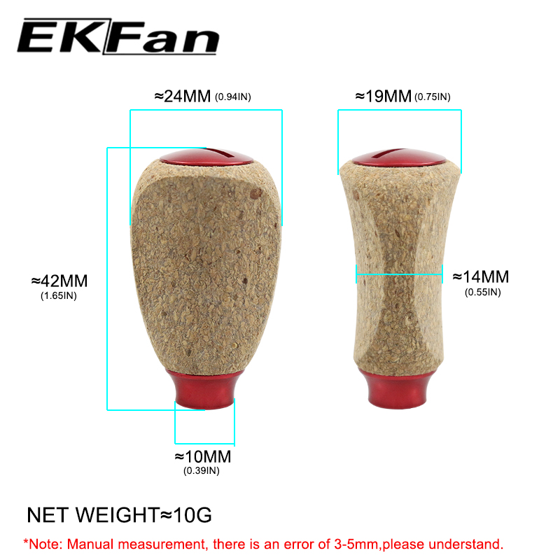 EKFan 1PC 42mm Cork Wooden Spi - Reel Drag Knob ulasan dan harga